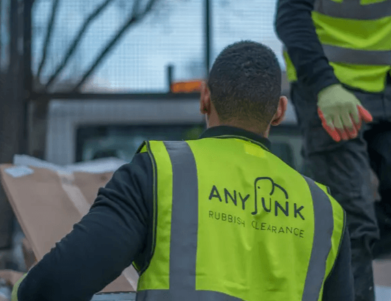 AnyJunk service partner disposing of waste